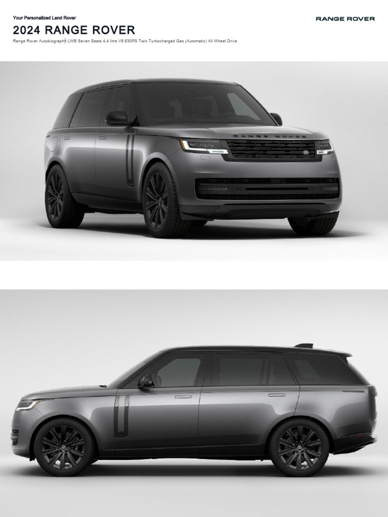 Land Rover 2024 Range Rover Long Wheelbase Seven Seatsrange Rover ...