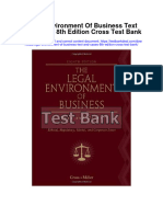 Instant Download Legal Environment of Business Text and Cases 8th Edition Cross Test Bank PDF Full Chapter