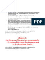 Chapitre 1 - Les Théories Politiques Et Environnementales