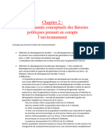 Chapitre 2 - Les Instruments Conceptuels Des Théories Politiques Prenant en Compte L'environnement