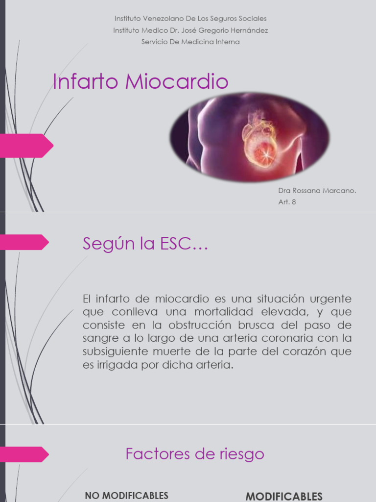 Infarto Miocardio. | PDF | Infarto de miocardio | Fisiología