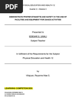 Physical Education and Health 12 Quarter 2-Module 3 