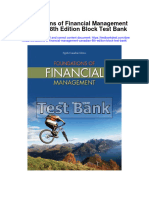 Instant Download Foundations of Financial Management Canadian 8th Edition Block Test Bank PDF Full Chapter