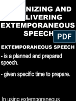 Week 12 Extemporaneous Speech