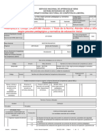 Reemplaza A: Código: 240201080 Versión: 1 Titulo de La Norma: Atender Niños y Niña Según Proceso Pedagógico y Normativa de Educación Inicial