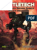 BATTLETECH ForcePacks Record Sheets - Wolfs Dragoons