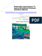 Instant Download Fox and Mcdonalds Introduction To Fluid Mechanics 8th Edition Pritchard Solutions Manual 2 PDF Full Chapter