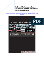 Instant Download Fox and Mcdonalds Introduction To Fluid Mechanics 9th Edition Pritchard Solutions Manual PDF Full Chapter
