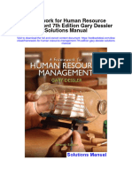 Instant Download Framework For Human Resource Management 7th Edition Gary Dessler Solutions Manual PDF Full Chapter