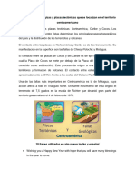 Lista de Fallas Geológicas y Placas Tectónicas Que Se Localizan en El Territorio Centroamericano