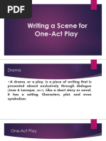 Writing A Scene For One-Act Play