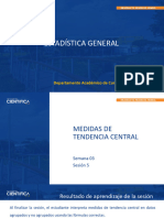 Estadística General Semana 03 Sesión 05 2023-2 Medidas Descriptivas