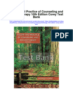 Instant Download Theory and Practice of Counseling and Psychotherapy 10th Edition Corey Test Bank PDF Full Chapter