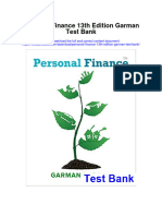 Instant Download Personal Finance 13th Edition Garman Test Bank PDF Full Chapter