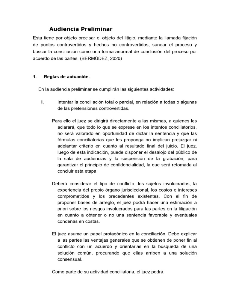 Audiencia Preliminar 1 PDF Judicaturas Justicia