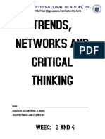 TRENDS-NETWORKS-AND-CRITICAL-THINKING Week 3 and 4 Module