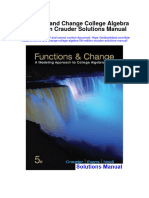 Instant Download Functions and Change College Algebra 5th Edition Crauder Solutions Manual PDF Full Chapter