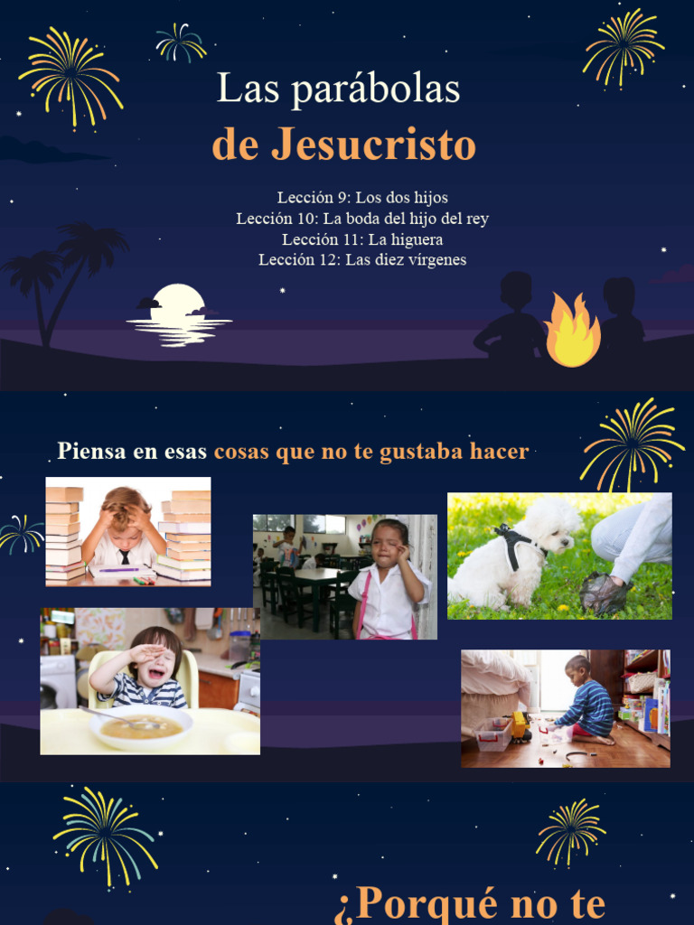 Lecciones 9-12 Parábolas de Jesucristo | PDF | Artes del Lenguaje y ...