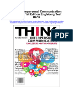 Instant Download Think Interpersonal Communication Canadian 1st Edition Engleberg Test Bank PDF Full Chapter