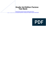 Instant Download Think Critically 3rd Edition Facione Test Bank PDF Full Chapter
