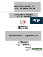 Instituto Consulplan 2023 Mpe Ba Analista Tecnico Engenharia Civil Prova