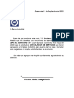 Carta de Cancelacion de Servicios