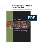 Instant Download Personal Financial Planning 1st Edition Altfest Test Bank PDF Full Chapter