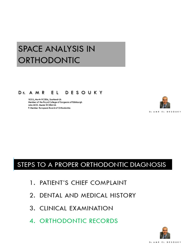 Orthodontic Space Analysis Techniques | PDF | Tooth | Orthodontics