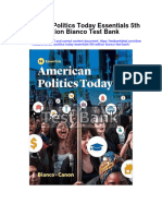 Instant Download American Politics Today Essentials 5th Edition Bianco Test Bank PDF Full Chapter