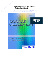 Instant Download Donursing Calculations 9th Edition Pickar Test Bank PDF Full Chapter