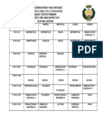 Horario Tercero Primaria 2024