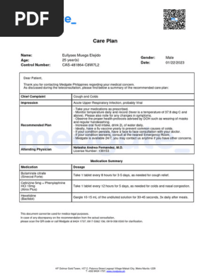 Care Plan
