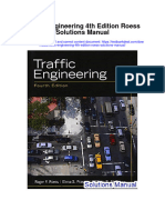 Instant download Traffic Engineering 4th Edition Roess Solutions Manual pdf full chapter