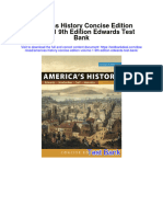 Instant Download Americas History Concise Edition Volume 1 9th Edition Edwards Test Bank PDF Full Chapter