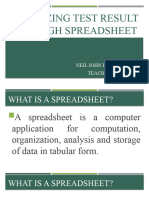 Analyzing Test Result Through Spreadsheet