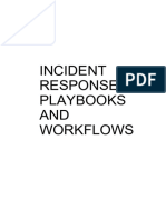 Incident Response Playbooks and Workflows