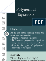Polynomila Equations
