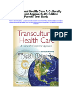 Instant Download Transcultural Health Care A Culturally Competent Approach 4th Edition Purnell Test Bank PDF Full Chapter