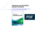 Instant Download Dynamic Business Law 4th Edition Kubasek Test Bank PDF Full Chapter