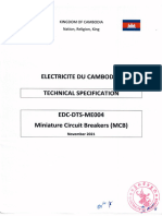 EDC DTS ME004 Miniature Circuit Breakers (MCB)
