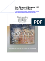 Instant Download Understanding Abnormal Behavior 10th Edition Sue Test Bank PDF Full Chapter