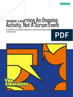 Experiment - Make Learning An Ongoing Activity, Not A Scrum Event
