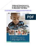 Instant Download Early Childhood Experiences in Language Arts Early Literacy 11th Edition Machado Test Bank PDF Full Chapter