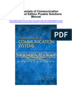 Instant Download Fundamentals of Communication Systems 1st Edition Proakis Solutions Manual PDF Full Chapter