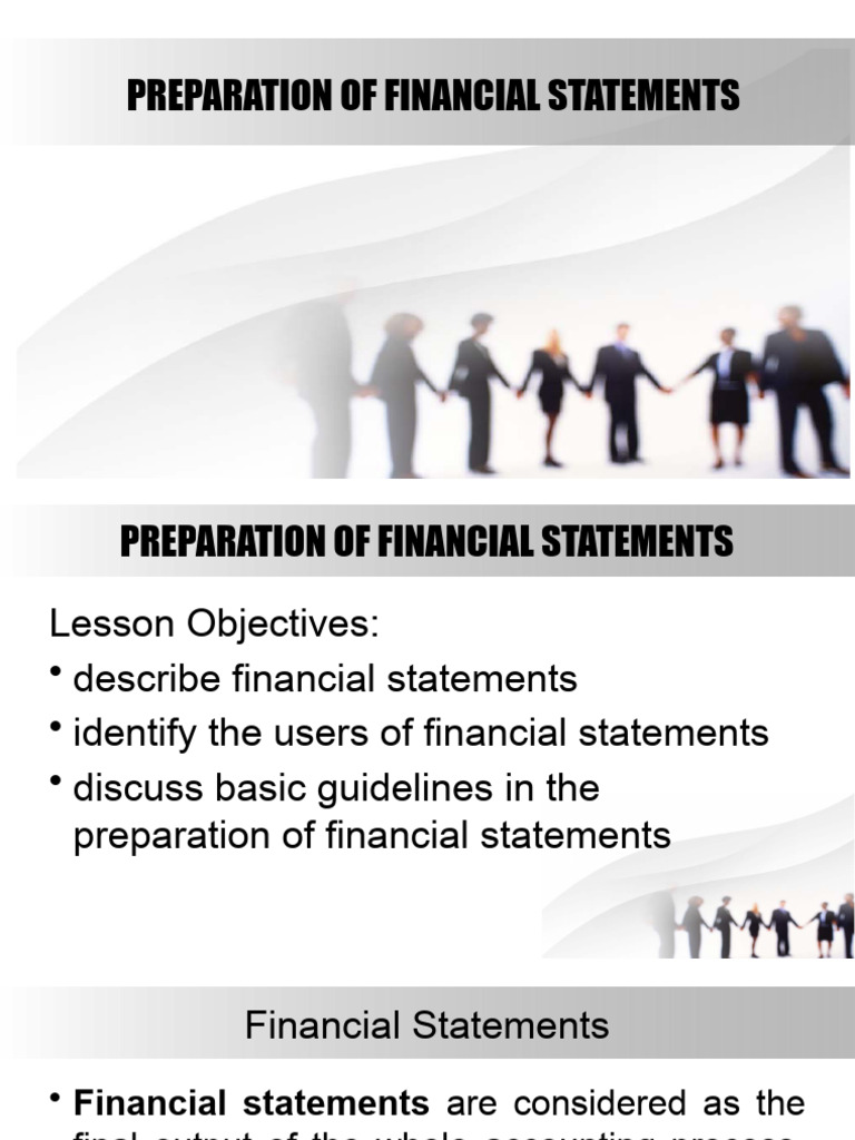 Guidelines for Financial Statement Preparation | PDF | Financial ...