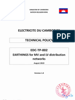 EDC-TP-002-Earthing For MV and LV Distribution Networks