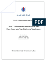 Oil Immersed Ground Mounted 3ph Conservator Type Dist - Trans.11-0.4kv 20112