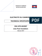 EDC DTS MV007 Line Post Insulators