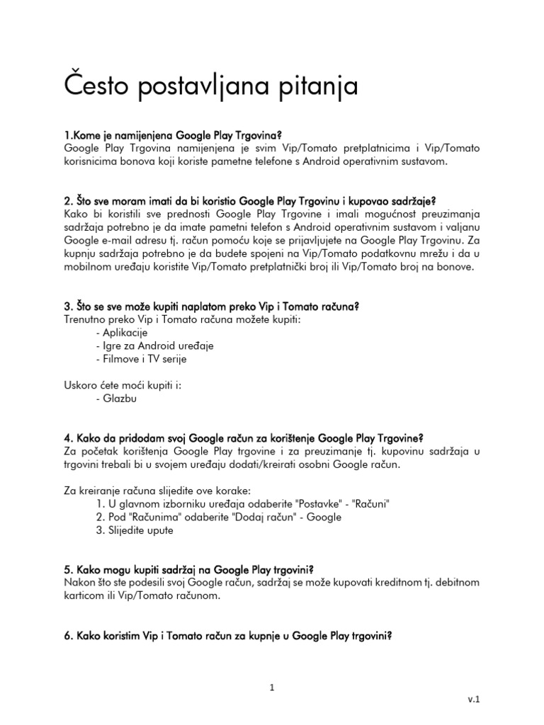FAQ Google Play v2 | PDF