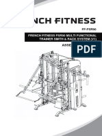 French Fitness Fsr90 Multi Functional Trainer Smith & Rack System (V1)
